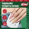MEFA 19 Pcs Gel Nail Polish Kit with U V Light, 12 Christmas Colors Burgundy Red Dark Green Glitter Gel Polish Winter Silver Gold Sparkle Nail Polish Manicure Soak Off DIY Salon Decorations Gifts