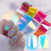 Dornail Aurora Nail Foil Stickers Broken Glass Paper Nail Decals Nail Wraps for Nail Art Decorations Supplies