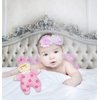June Garden 9" My First Doll Sienna - Soft Plush Baby Doll with Rattle - Pink Outfit