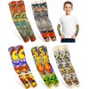 iToolai 5 Pairs Fake Tattoo Arm Sleeves for Kids Boys Girls Temporary UV Protection Tattoo Arts Sleeve Sets(Patterns 1)