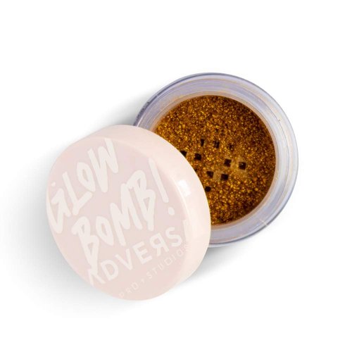 ADVERSA - Highlighter Makeup - GLOW BOMB Collection - Illuminating Powder, VEGAN Face Makeup, Powder Makeup, Beauty & Personal Care - Cruelty Free, Gluten & Paraben Free - Color Pure Gold