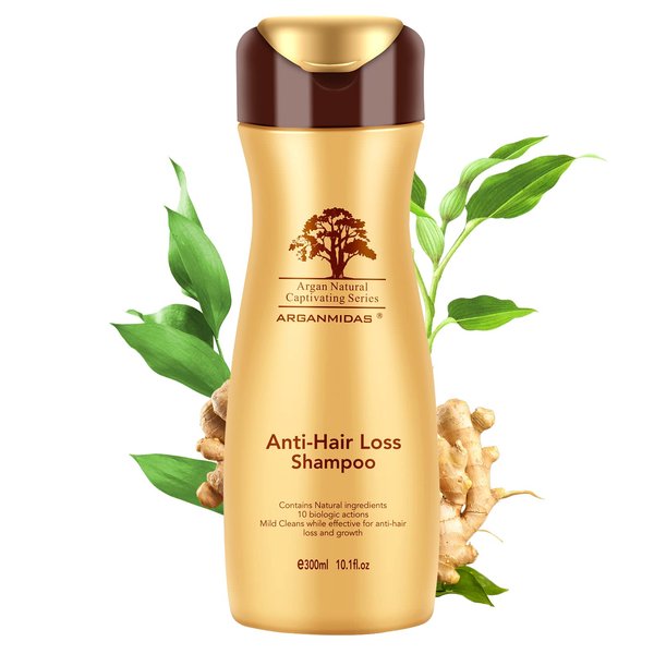 ARGANMIDAS Anti-Hair Loss Shampoo for Hair Growth and Thickening, Combats Hair Loss Caused by Perm and Pressure, Suitable for Men and Women, Delightful Fragrance