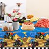 Adirasenotek 3Pcs Trucks Plastic Party Tablecloths for Party Decoration,87" Lx54 W Rectangular Plastic Table Covers,Kids' Party Disposable Tablecloths for Decoration,Birthday Party,Baby Showers