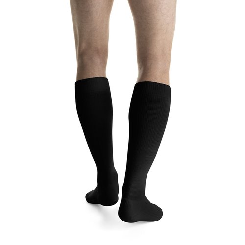 JOBST Activewear Compression Socks, 15-20 mmHg, Knee High, Small, Black