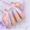 SUPWEE Pearl Gel Nail Polish - 12 Colors Shimmer Mermaid Nail Gel Polish White Pink Blue Iridescent Nail Polish Gel Soak Off UV Gel for Nail Art Polish DIY at Home