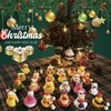SQZUWTI 24 Pack Christmas Rubber Ducks Baby Showers Accessories Jeep Bath Toys for Kids Boys Girls Toddlers Christmas Party Favors Stocking Stuffers Gifts