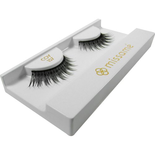 Missamé COY Deluxe Professional False Eyelashes Set Handmade with Premium Synthetic Fibers, Black, 3 Pairs