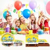 Yellow Birthday Party Supplies, 20 Plates and 20 Napkins, Yellow for Kids Birthday Party Decorations