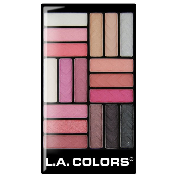 L.A. Colors 18 Eyeshadow Palette, Diva Glam, 0.70 Oz.
