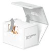Ultimate Guard Sidewinder 80+, Deck Box for 80 Double-Sleeved TCG Cards, White, Magnetic Closure & Microfiber Inner Lining for Secure Storage