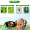 ZOMFOM Digital Microscope for Kids, 3-in-1 2" IPS Screen Handheld Electronic Microscope Telescope Digital Camera, 800X Zoom, Taking Videos and Pictures, Adjustable LED Light, 32GB Card Included