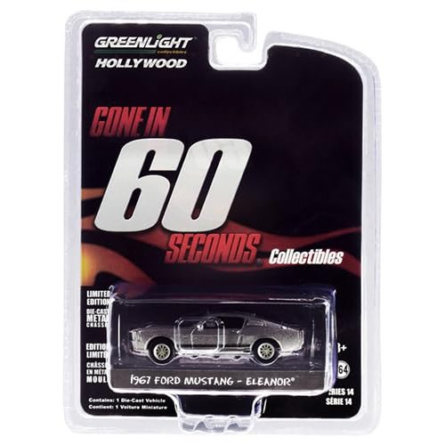 1967 Custom Eleanor Gone in 60 Sixty Seconds (2000) Movie 1/64 Diecast Model Car by Greenlight 44742