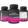 Resveratrol Supplement - Potent 1400mg Formula with Trans Resveratrol, Quercetin, Grape Seed, Green Tea, Acai and Red Wine Extract - 60 Veggie Capsules