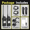 SAMCOM FPCN10A Two Way Radios Long Range 3000mAh Walkie Talkies for Adults Rechargeable 2 Way Radios UHF Programmable Handheld Business Radio with Earpieces,Group Call, 2 Packs