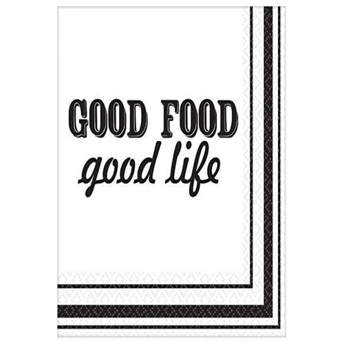 Amscan Eat and Enjoy Luncheon Napkins, One Size, Multicolor