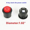 Button Start Power Supply Switch Accessory for Kids Electric Cars Cars Children Electric Ride on Toys Replacement Parts