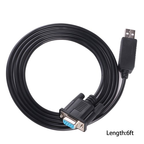 USB to RS-232 DB9 Female 9 Pin Null Modem Rollover Serial Adapter Cable for Windows,Linux MAC OS (Null Modem)