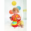 Infantino Funny Faces Ring Stacker Colorful Baby and Toddler Toys for Motor Skills, 5 Pieces