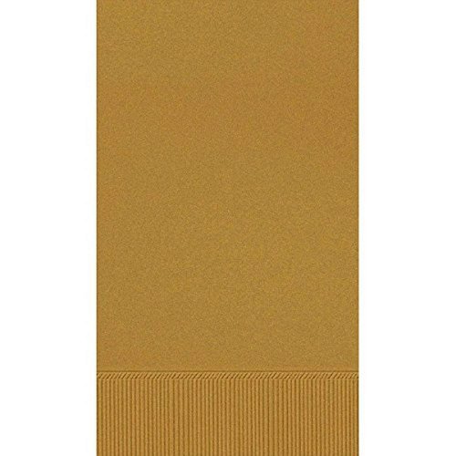 Gold 3-Ply Guest Towels | Pack of 16 | Party Supply