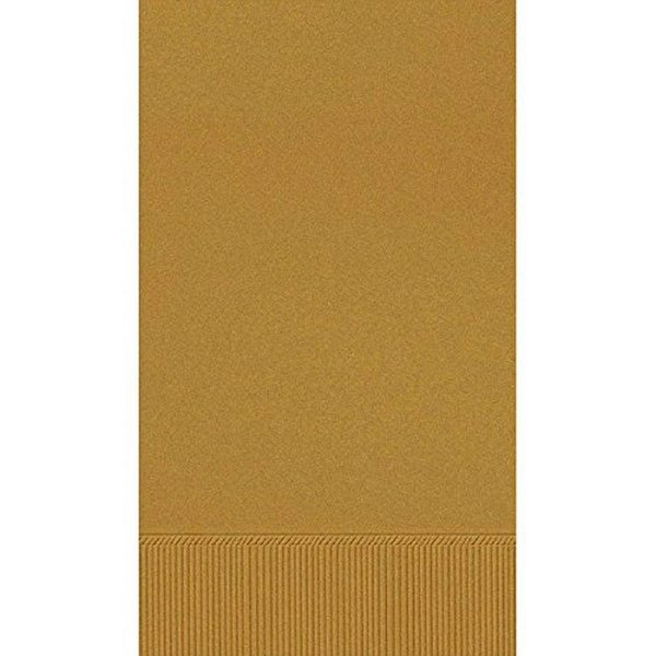 Gold 3-Ply Guest Towels | Pack of 16 | Party Supply