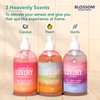 Blossom Layered In Luxury 2-in-1 Scented Body Wash & Bubble Bath with Hyaluronic Acid, Liquid Bath Gel Body Cleanser with Pump for Dry, Sensitive Skin, Men, Women + Kids, Cruelty Free, 500ml, Peach