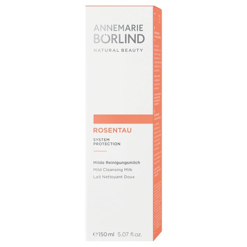 ANNEMARIE BÖRLIND - ROSE DEW Cleansing Milk - Avocado Cucumber and Rose Water Natural Vegan Face Wash - Moisturizes and Removes Makeup and Impurities - 5.07 Fl. Oz.
