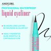 Waterproof Liquid Eyeliner,Black Eyeliner Pencil Super Slim Long Lasting,Cruelty-Free,Quick Drying,No-Skip Eyeliner by AMZGlRL,0.02 Fl Oz