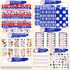 295 Pieces Baseball Party Favors Supplies Set Bulk Mini Baseballs Slap Bracelet Tattoo Sticker Keychain Adjustable Bracelet Goodie Bag Fillers for Sports Baseball Party Gifts Bags (Baseball)