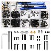 Vgoohobby 298PCS RC Tool Kit Kit M2 M2.5 M3 Screw Fastener Bolts Hex Wrench Screwdriver Repair Kit Compatible with 1/12 WLtoys 12423 12427 12428 12429 FY-01 FY-07 FY-08 RC Car