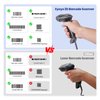 Eyoyo Handheld USB 2D Barcode Scanner, Wired Automatic QR Code Scanner PDF417 Data Matrix Bar Code Reader with Long USB Cable for Mobile Payment, Convenience Store, Supermarket, Warehouse