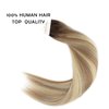 Sassina 16 Inch Invisible Tape in Hair Extensions Human Hair Rooted Brown to Blonde Real Hair Extensions Tape in Double Side Glue in Real Hair Extensions 50g 20pcs/per set, R3-8P/613