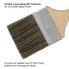 Double Thick Chip Paint Brush, 3 inches Stain Brushes for Painting Walls and Fence Staining, Wooden Handle Masonry Paintbrush for Varnish, Paste and Gesso
