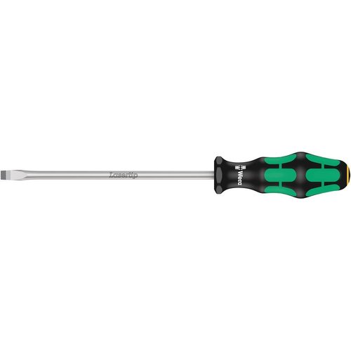 Wera 05007640001 Kraftform Plus 334 Slotted Screwdriver, Lasertip, 8mm Head, 7" Blade Length