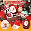 HyDren 6 Pcs Christmas Plush Set Christmas Tree Ornaments Set Mini Christmas Ornaments Snowman Elk Gingerbread Man Elf Santa Stuffed Animals for Christmas Party Gift Favors