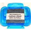 Acne Soap Natural Facial Bar Contains Tea Tree Oil Activated Charcoal Shea Butter Coconut and Olive Oil Comes With Case Chemical Free (BLUE)