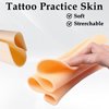 Blank Tattoo Skin Practice,Honsnks 10pcs 8x6 Inch Double Sided Fake Skin, Tattoo and Eyebrow Pattern Practice Skin,for New Tattoo Artists and Professionals