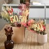 12pcs Gold 50th Birthday Centerpiece Sticks Glitter Number 50 Table Centerpieces Flower Toppers, 50th Centerpiece for Wedding Anniversary Party Decorations Supplies
