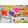BUDDY & BARNEY Weird & Wonderful Dinosaurs Bath Stickers, Dinosaur Foam Stickers Bath Toy for Children 3+, Pack of 33 Reusable Dino Stickers, Bathtub, Tub, Shower, Boys, Girls, Kids