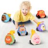 Baby Animal Pull Back and Go Truck Toys, Cars Toys for 1, 2, 3 Year Old Boys, Girls, Birthday Gifts for Toddlers, Preschools, Kids, Colorful 6 Pack