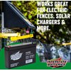 Interstate Batteries 6V 7Ah Battery (F1 Terminal) SLA AGM VRLA Rechargeable Replacement for Electric Fences, UPS Backup Systems, Solar, Medical Devices (SLA0925)