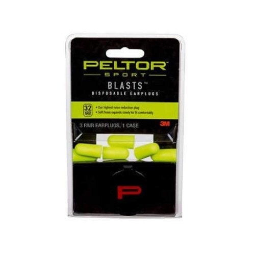 AEARO EAR AO SAFETY EAR BLASTS DISPOSABLE EAR PLUGS NRR: 33dB / Pk: Blister Card / Ct: 3 pr