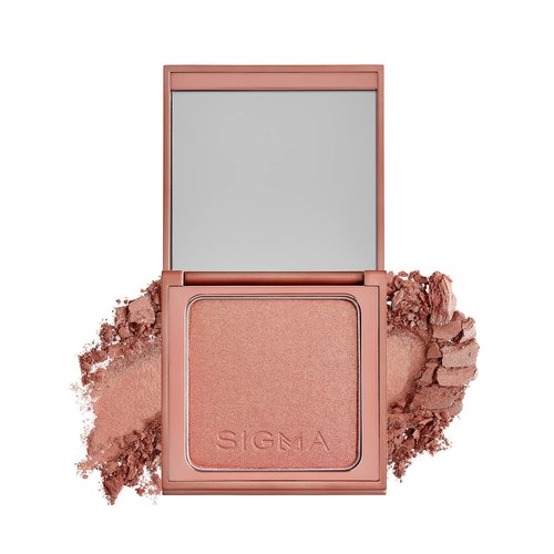 Sigma Beauty Peachy Gold Metallic Blush Palette - Long Lasting Blush Pressed Powder - Gluten Free, Cruelty Free, Vegan Makeup Palette - Tiger Lily