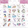 Unicorn Temporary Tattoos for Kids Birthday Party Unicorn Party Supplies Girls Boys Party Favors - 25PCS 2.5" X 2.5"