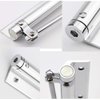 zeng Door Closer -Light Stainless Steel Door Closers,Household Mute Adjustable Surface Mounted Auto Closing Door Spring Door Closer, Fire Door Closer,Silver