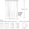 Math Shower Curtain Multiplication Table 1 to 12 Waterproof Shower Curtains Educational Style Bathroom Decor Polyester Fabric Shower Curtain Sets with Hooks 72x72 Inch