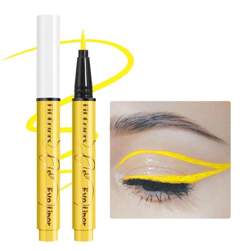 UV Neon Liquid Eyeliner Set Colored Eyeliners Pen Colorful Waterproof Smudge-proof Pigmented Graphic Liners Eye Makeup Gift Kit (09)