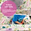 Pobi Baby Premium Multi-Use Cover - Nursing Cover, Baby Car Seat Covers, Shopping Cart, High Chair, and Breastfeeding Cover - Ultra-Soft, Stretchy, and Versatile Floral Scarf for Baby and Mom (Allure)