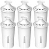 Max Strength Pro Water Filter Replacement for Brita® Pitchers & Dispensers, Classic OB03, Mavea® 107007, 35557 & More, NSF Certified Water Pitcher Filter, 1 Year Supply, Fits Brita & Mavea, 6 Count