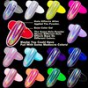 Holographic Nail Powder Fine Rainbow Holo Unicorn Mirror Laser Effect Multi Chrome Manicure Pigment Glitter Dust for Salon Home Nail Art DIY Deco, 0.04oz/1g, Sponge Tool/3pcs