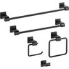 Delta 77535-BL Ara Single Towel Hook Bath Hardware Accessory in Matte Black